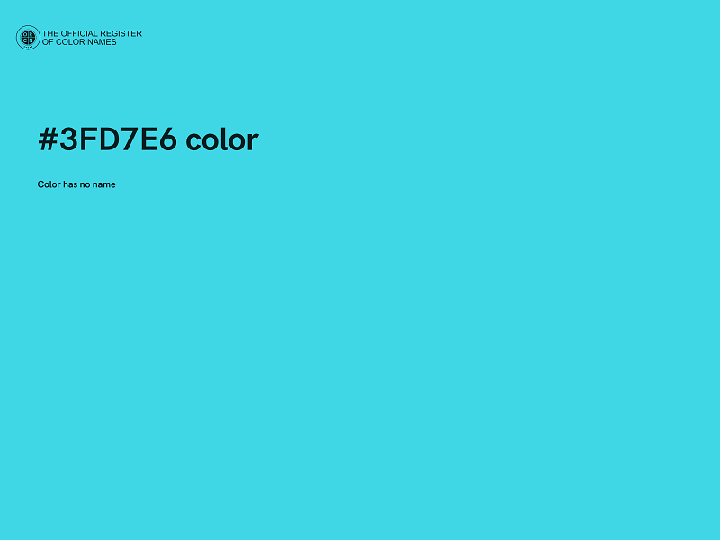 #3FD7E6 color image