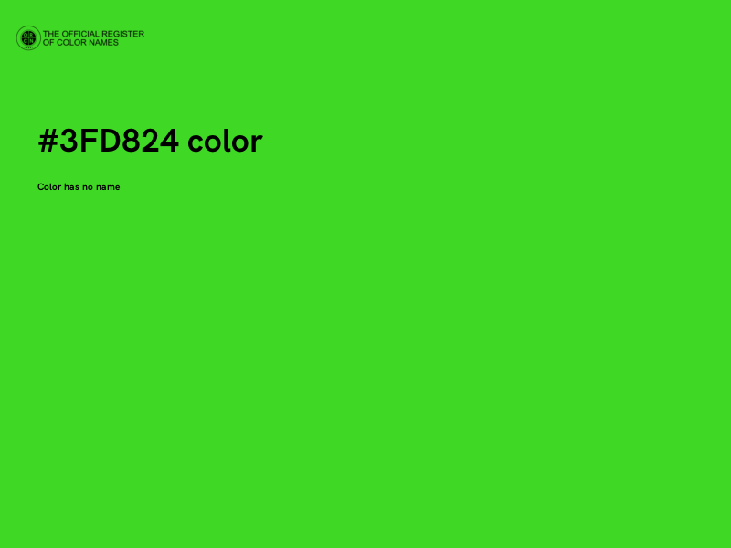 #3FD824 color image