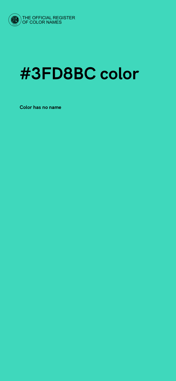 #3FD8BC color image