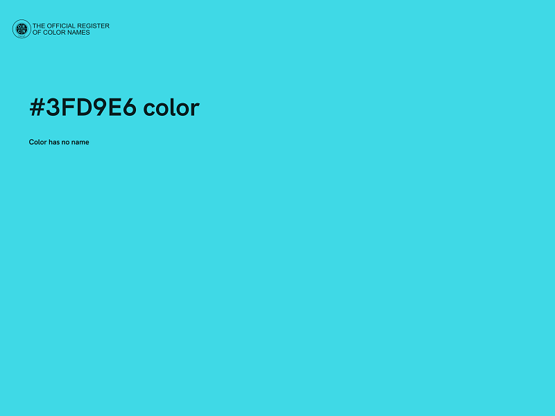 #3FD9E6 color image