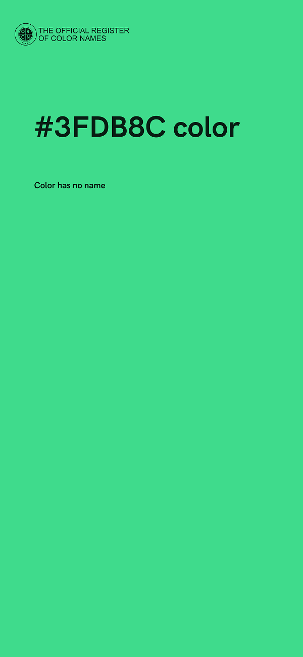 #3FDB8C color image