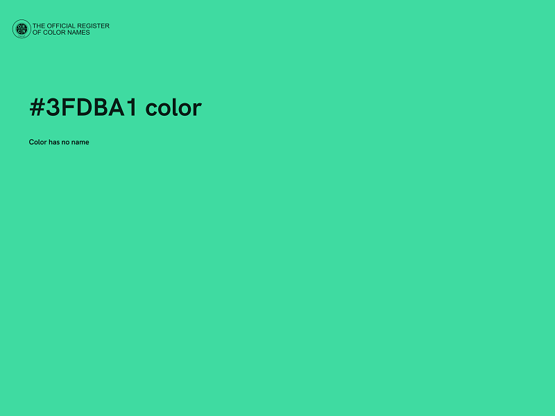 #3FDBA1 color image