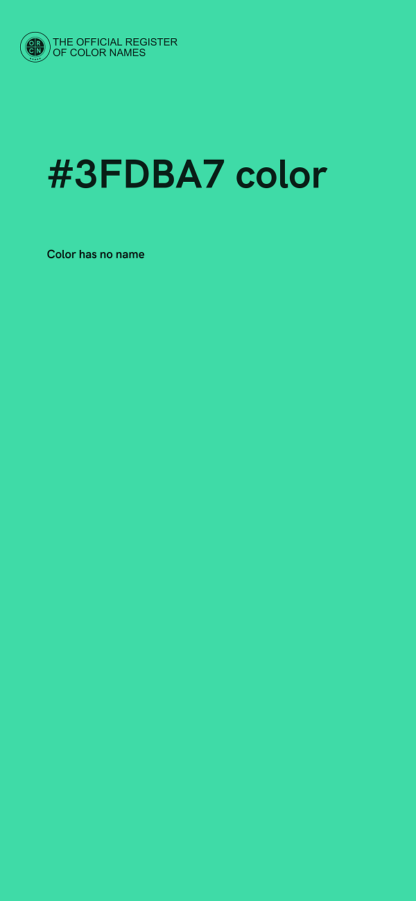 #3FDBA7 color image