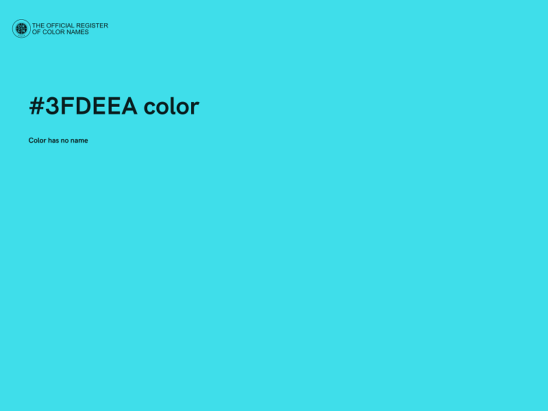 #3FDEEA color image