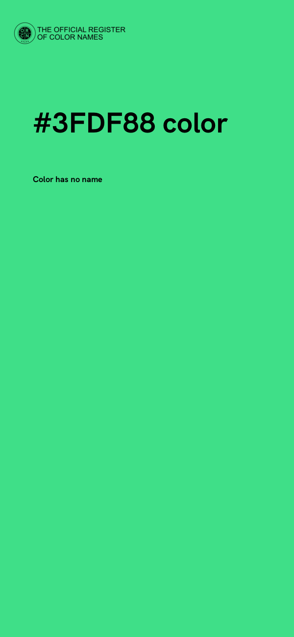 #3FDF88 color image