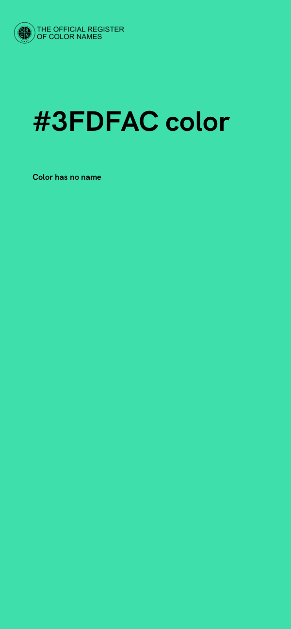 #3FDFAC color image