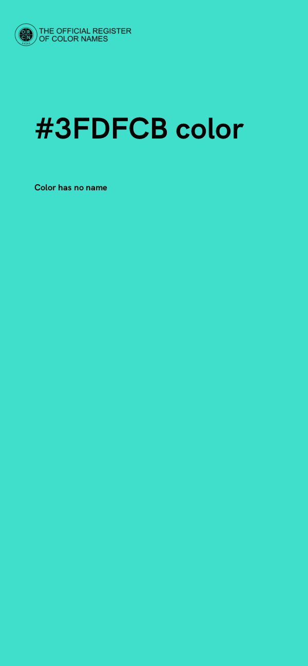 #3FDFCB color image