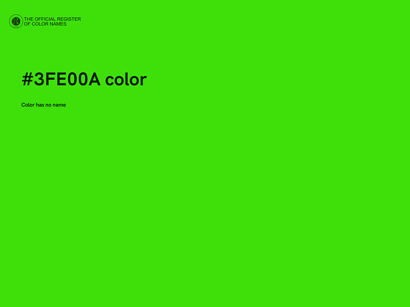 #3FE00A color image