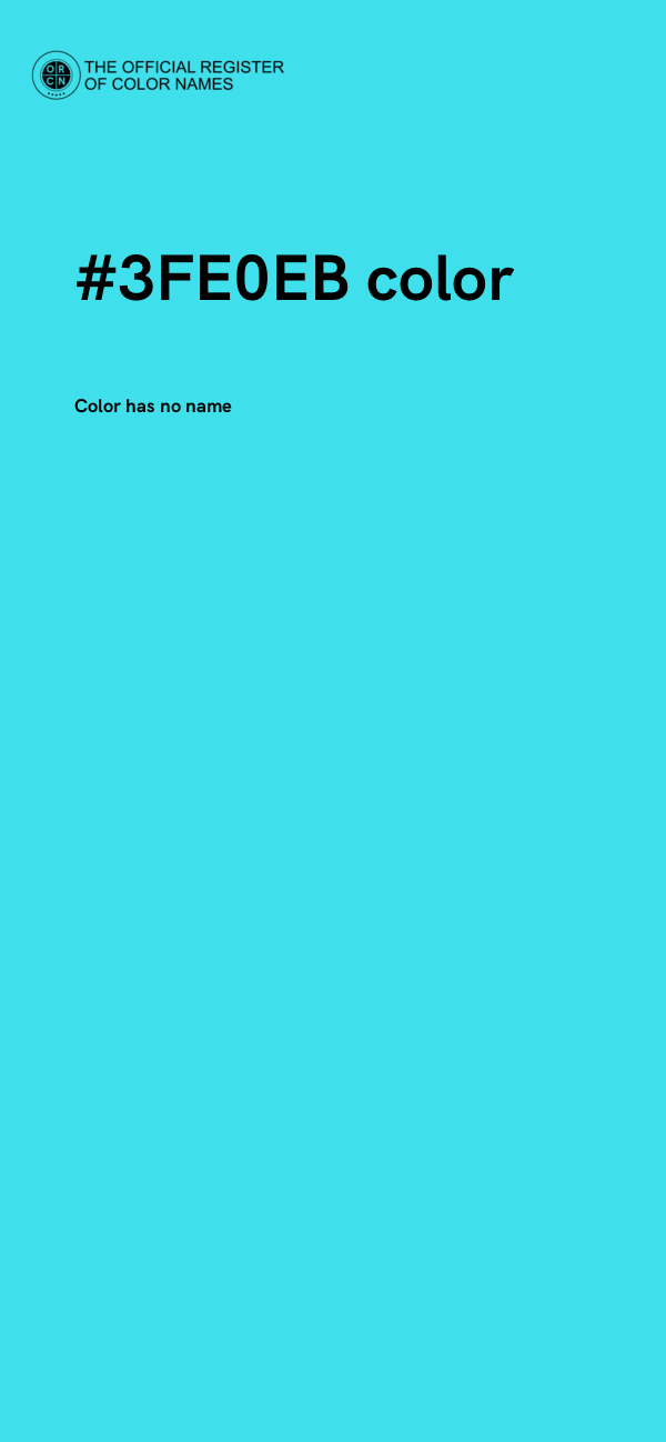 #3FE0EB color image