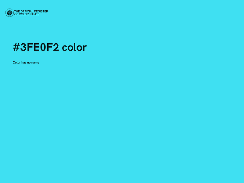 #3FE0F2 color image