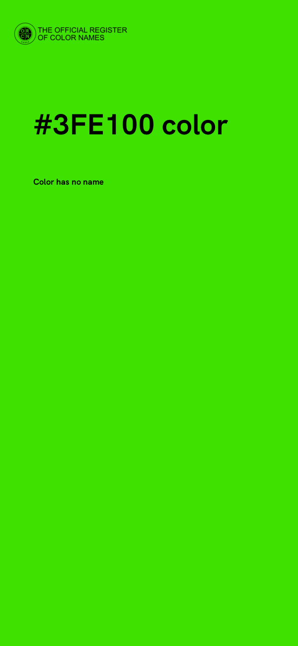 #3FE100 color image