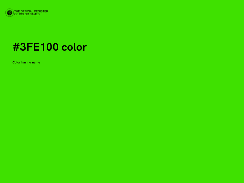 #3FE100 color image