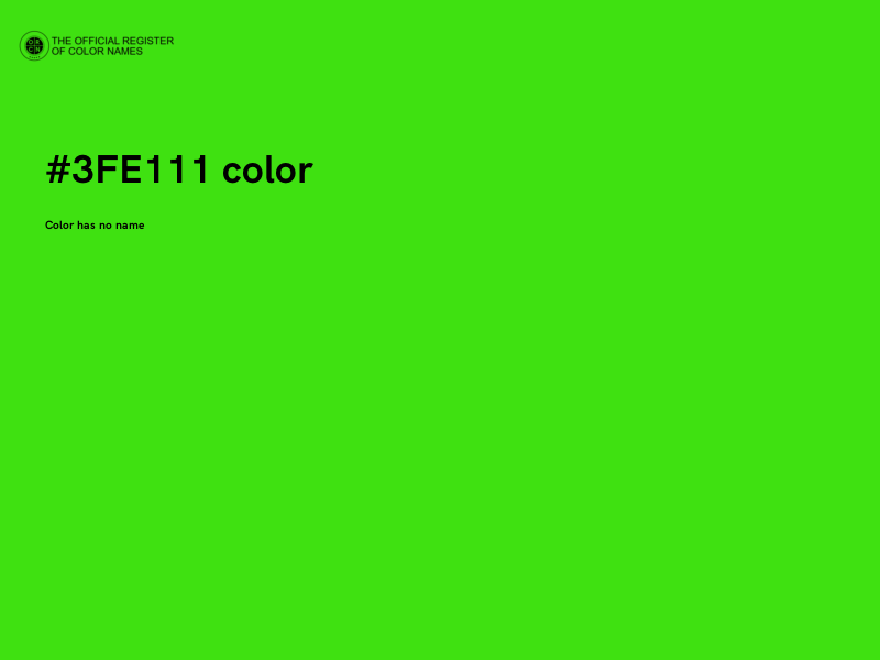 #3FE111 color image