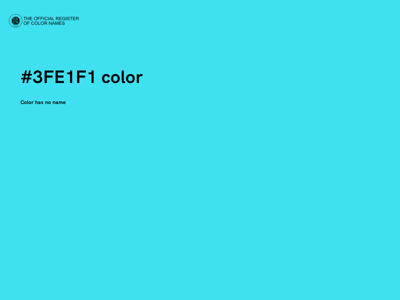 #3FE1F1 color image