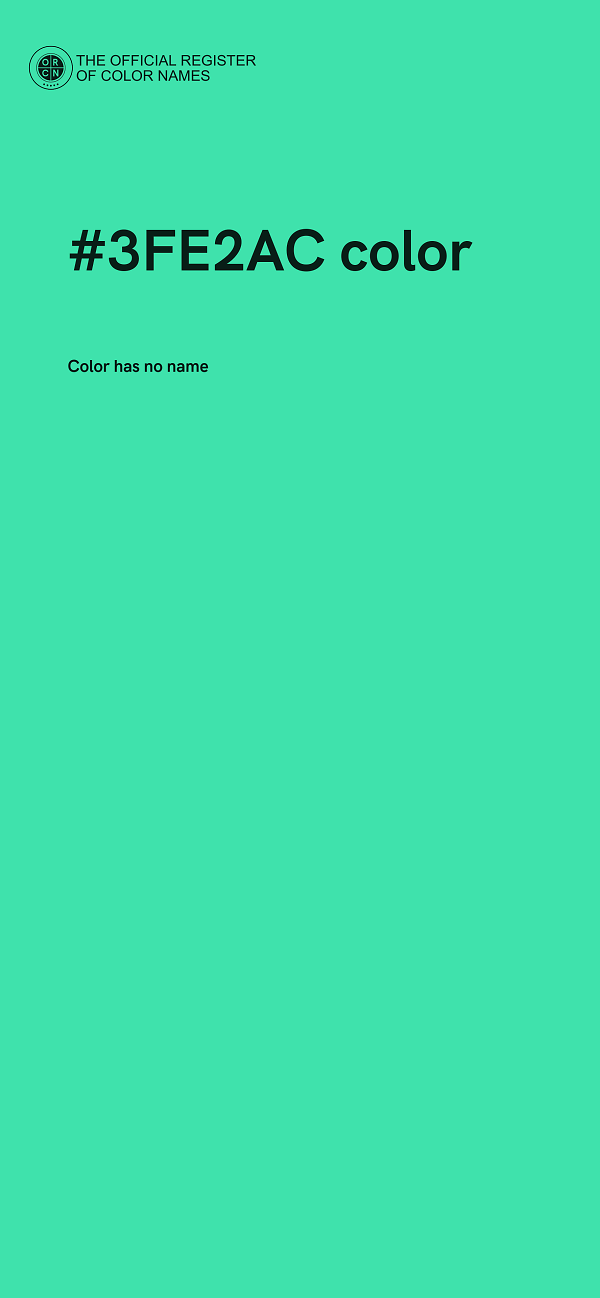 #3FE2AC color image
