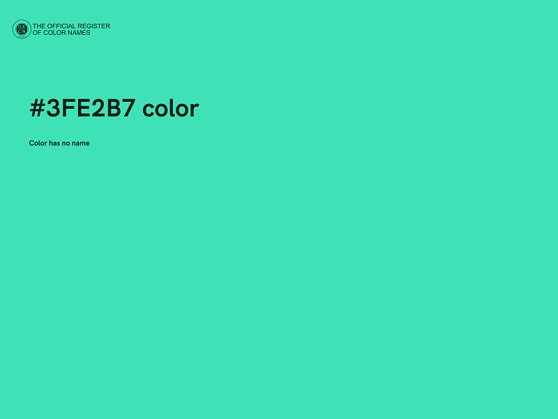 #3FE2B7 color image
