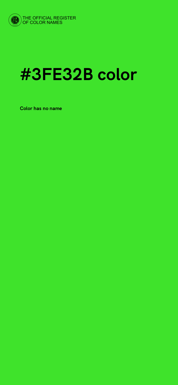 #3FE32B color image