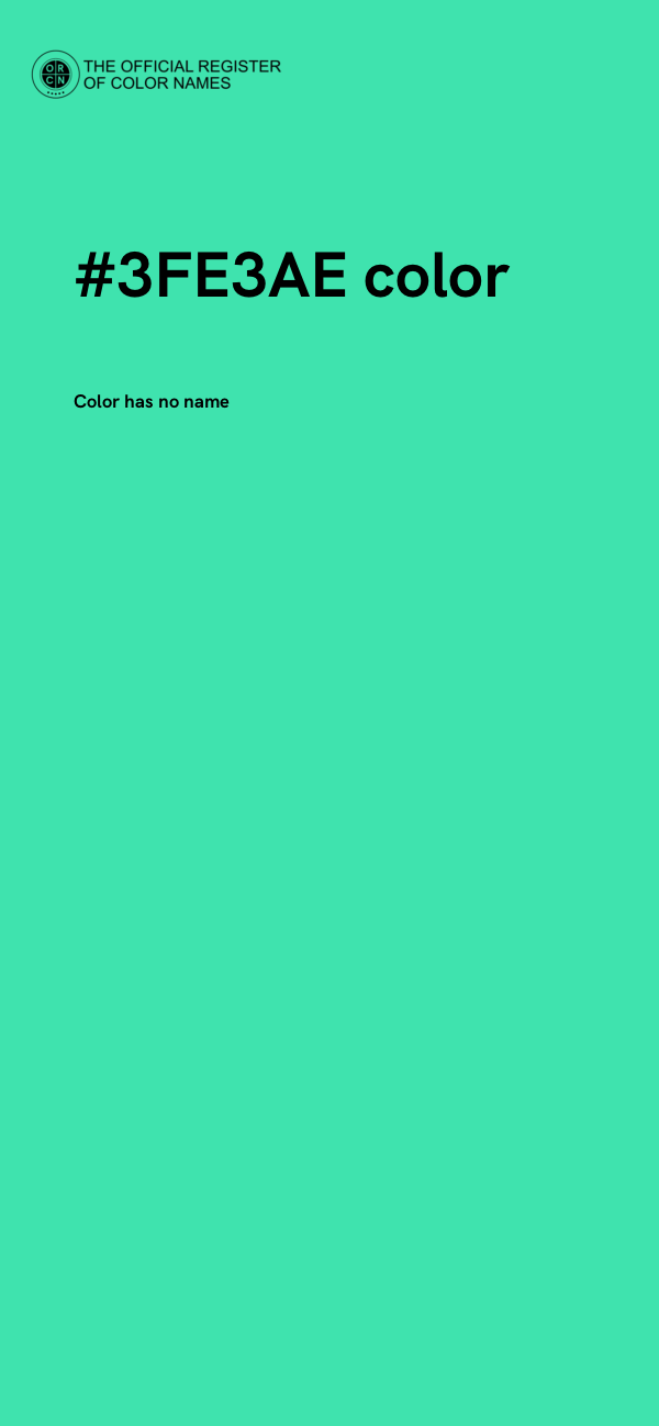 #3FE3AE color image