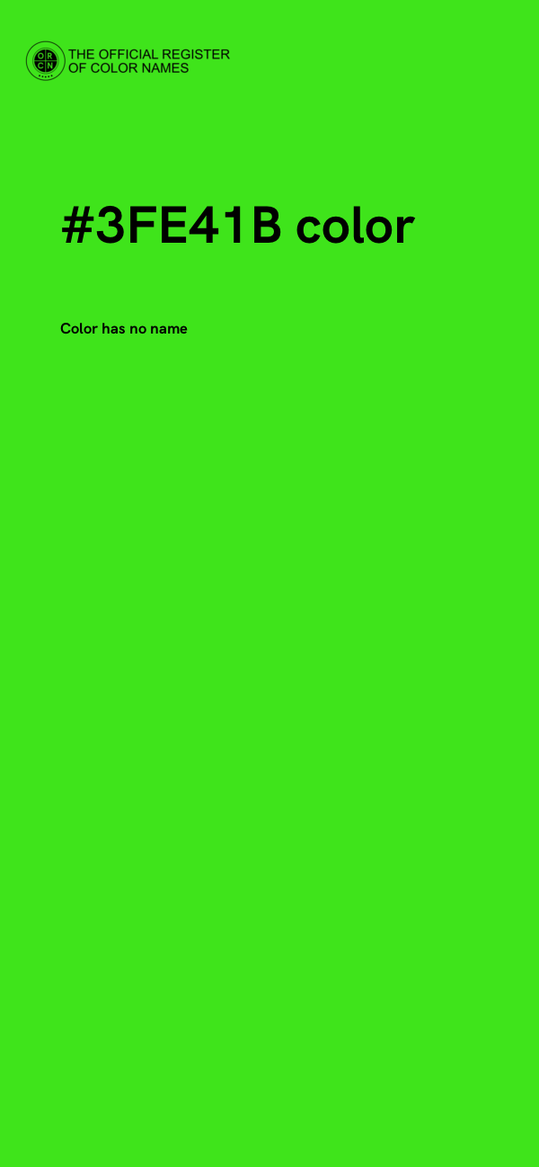 #3FE41B color image