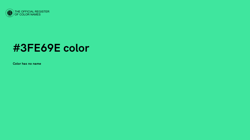 #3FE69E color image
