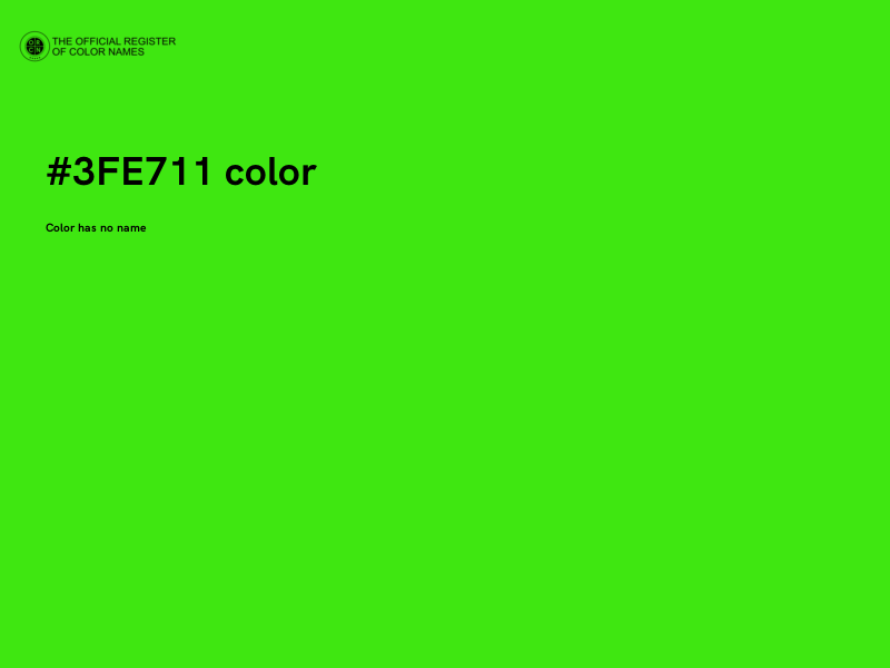 #3FE711 color image