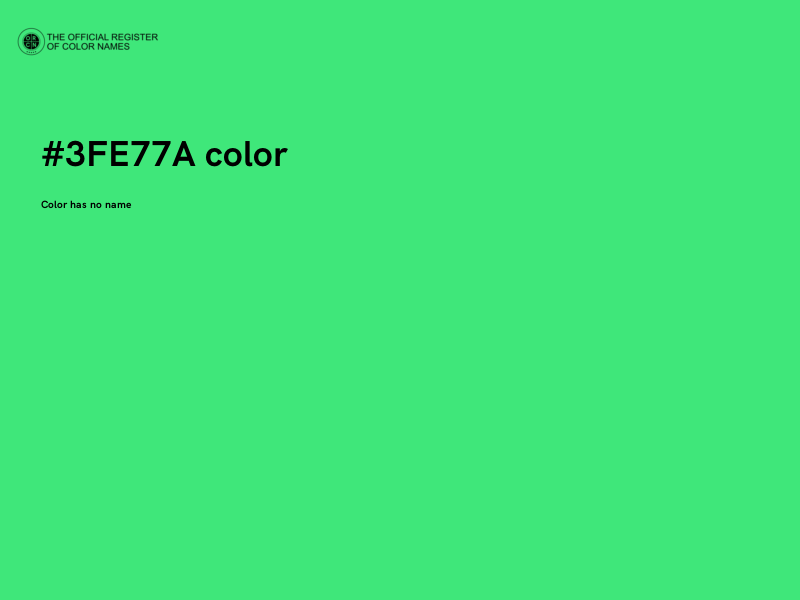 #3FE77A color image