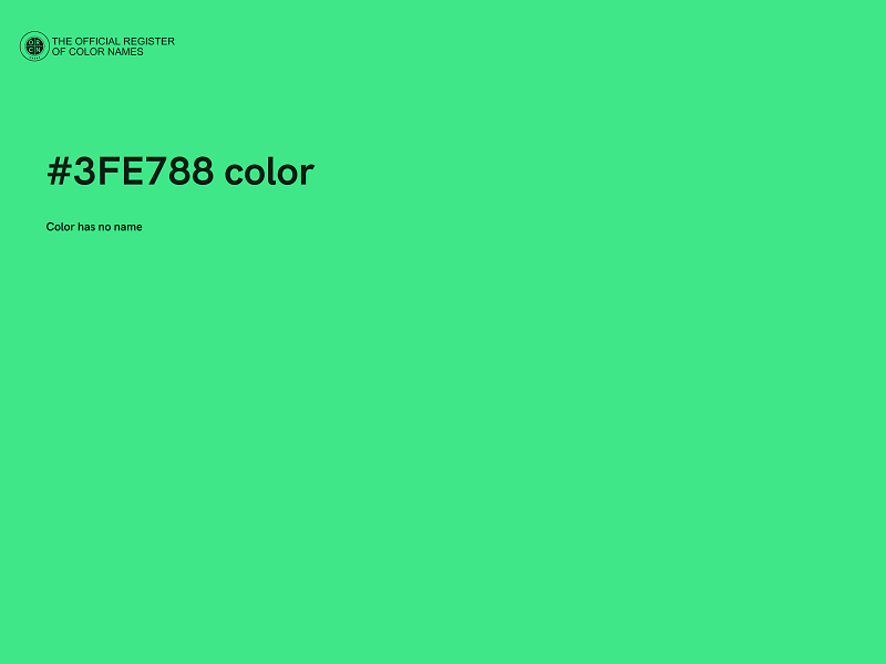 #3FE788 color image