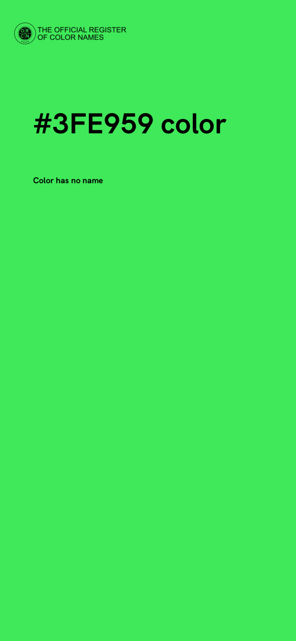#3FE959 color image
