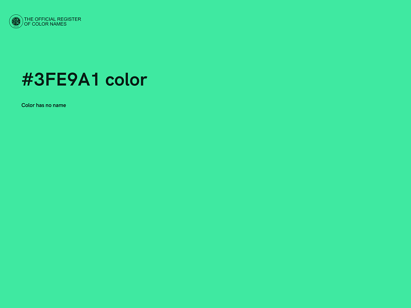 #3FE9A1 color image