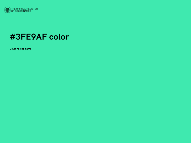 #3FE9AF color image