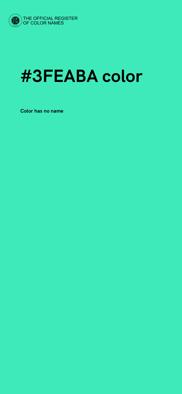 #3FEABA color image