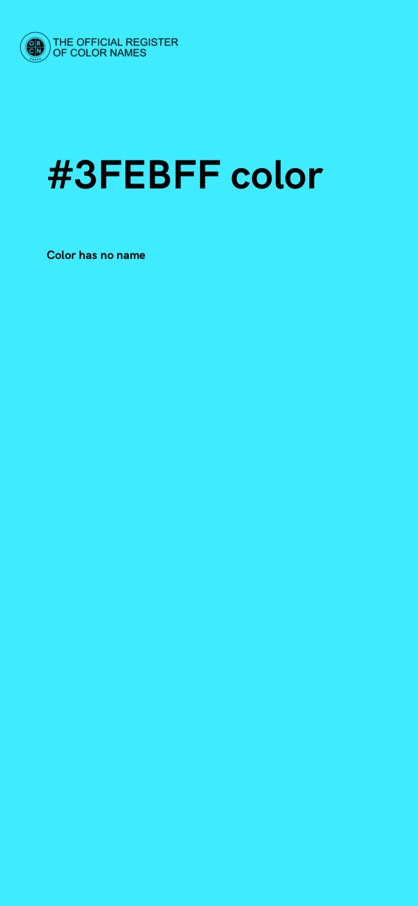 #3FEBFF color image