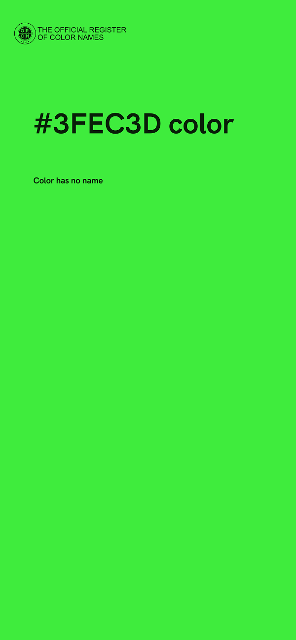 #3FEC3D color image