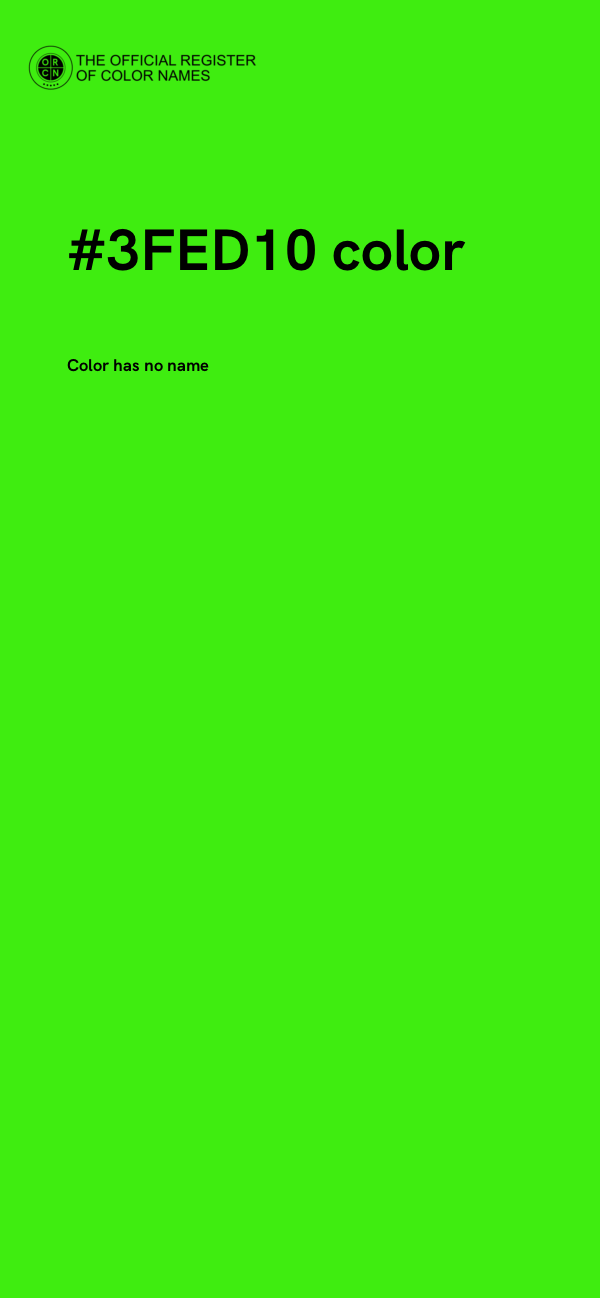 #3FED10 color image