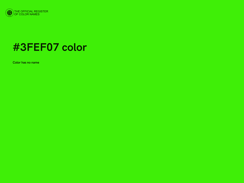 #3FEF07 color image
