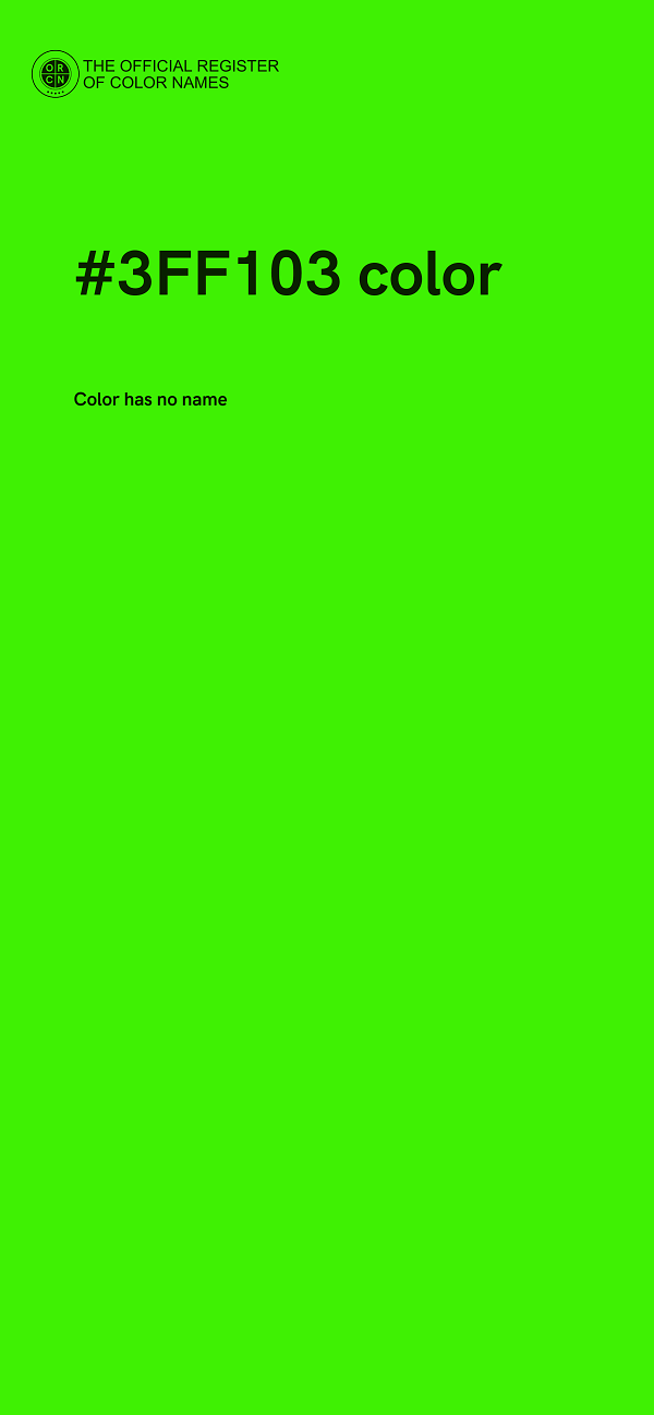 #3FF103 color image