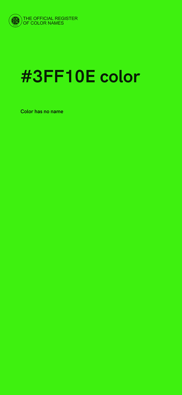 #3FF10E color image
