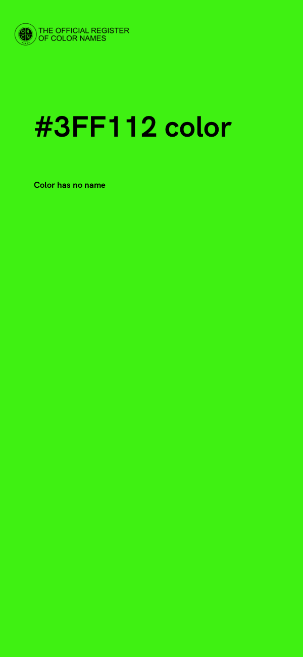#3FF112 color image