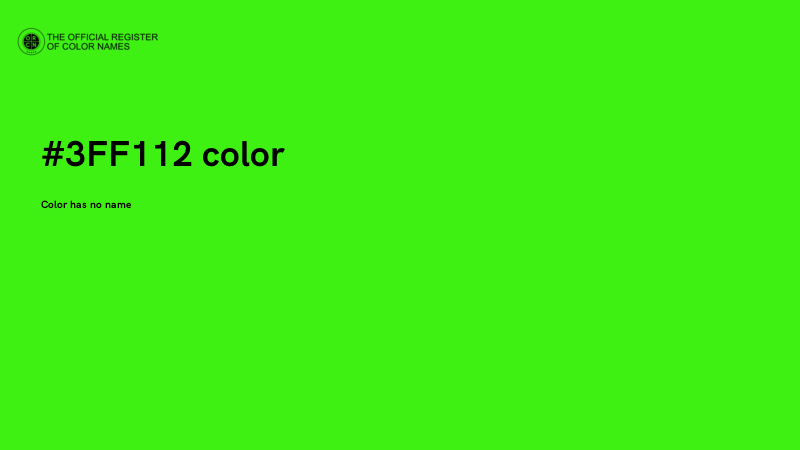 #3FF112 color image