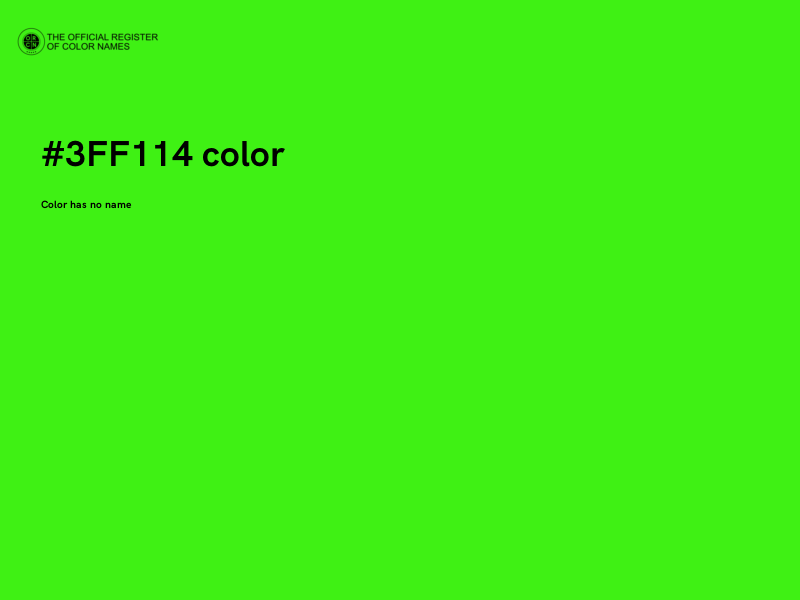#3FF114 color image