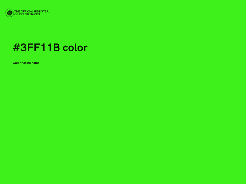 #3FF11B color image