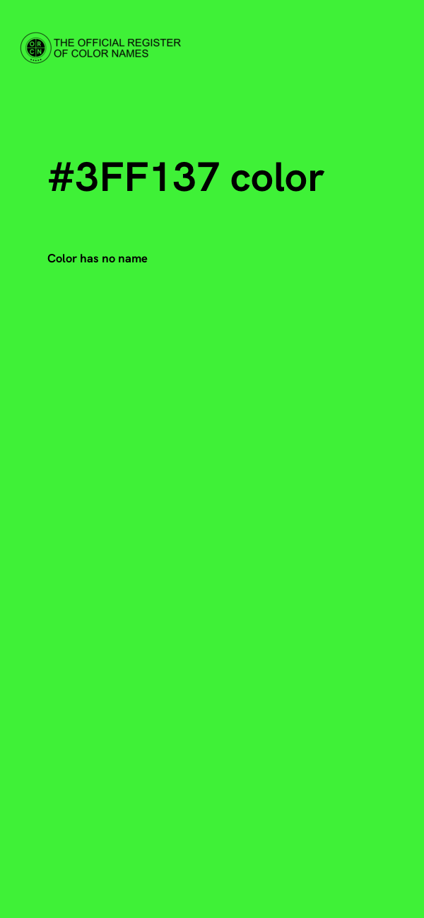 #3FF137 color image