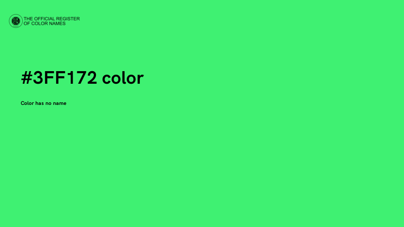 #3FF172 color image