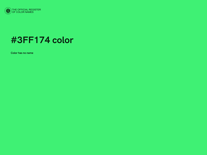 #3FF174 color image