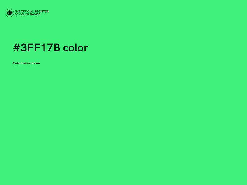 #3FF17B color image