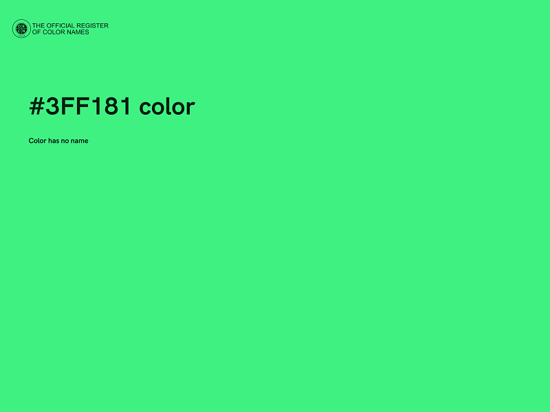 #3FF181 color image