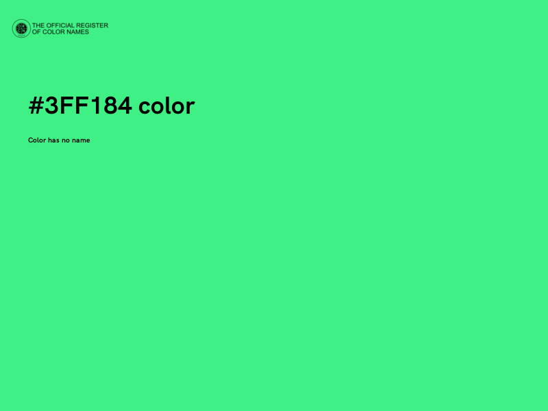 #3FF184 color image