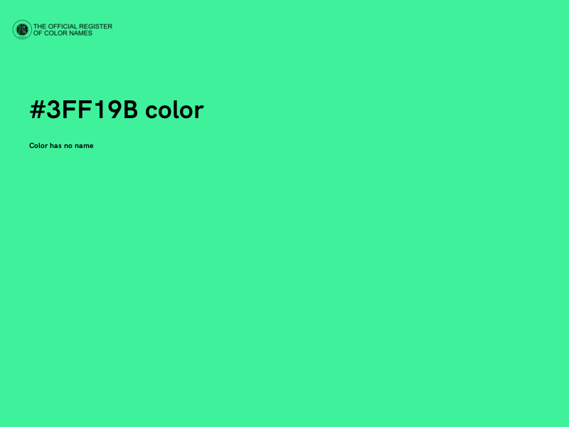 #3FF19B color image