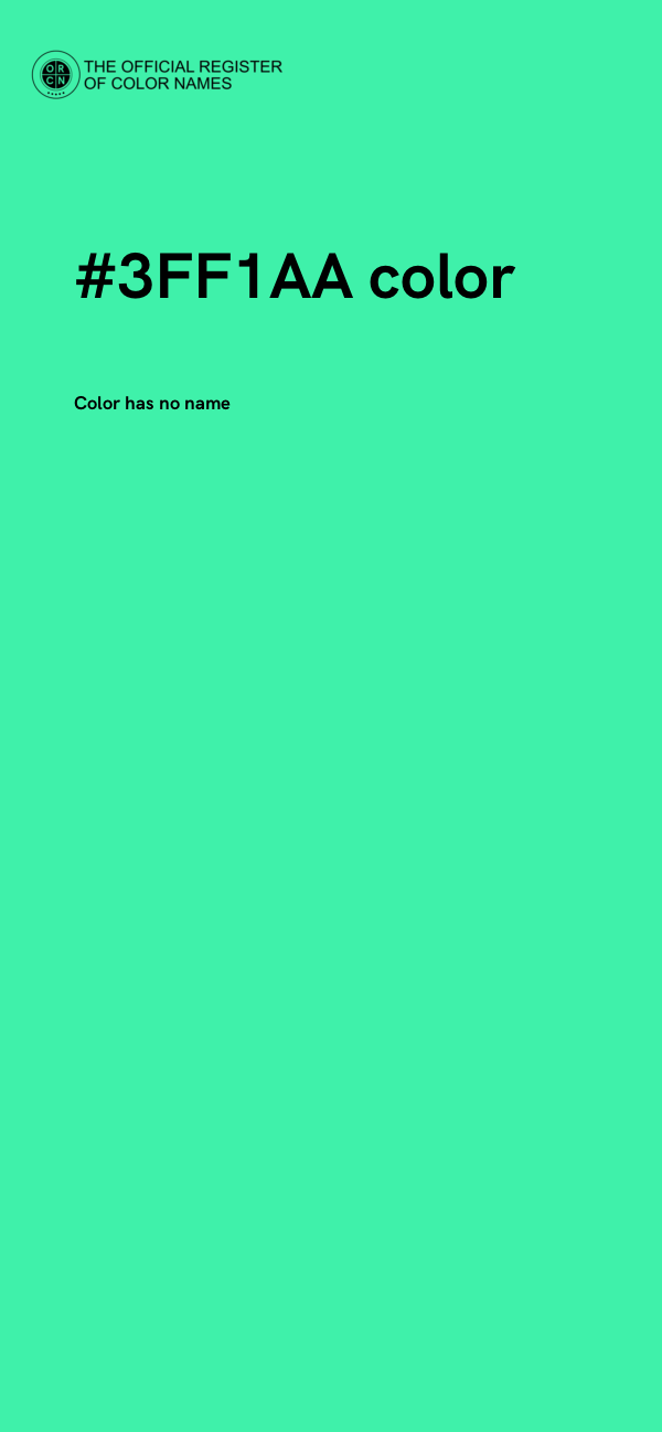 #3FF1AA color image