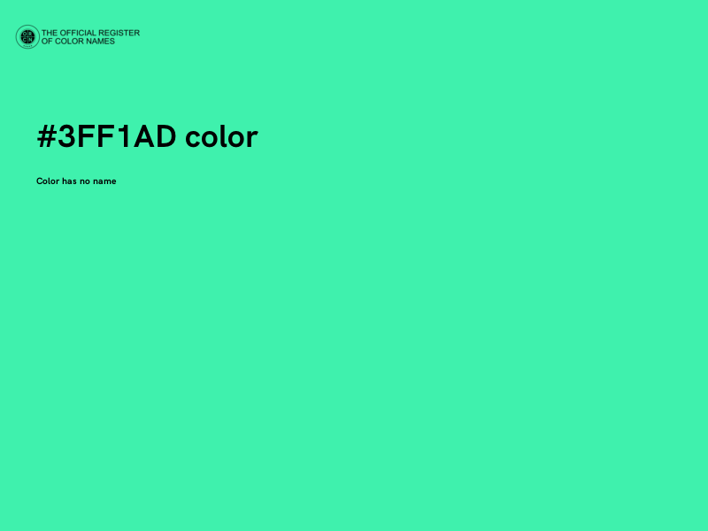 #3FF1AD color image